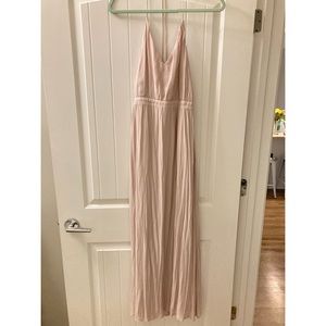 Blush dress for wedding guest or bridesmaid